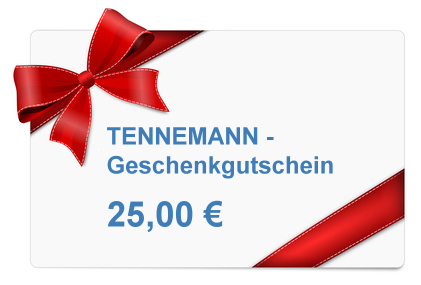 * TENNEMANN - Geschenkgutschein  25,00