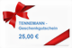 * TENNEMANN - Geschenkgutschein € 25,00